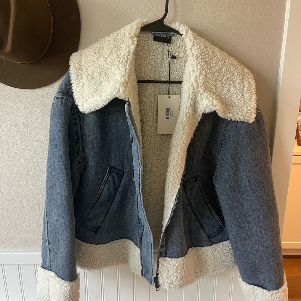 Denim Sherpa Jacket